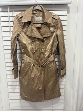 Marlboro Metallic Taupe Trench Coat